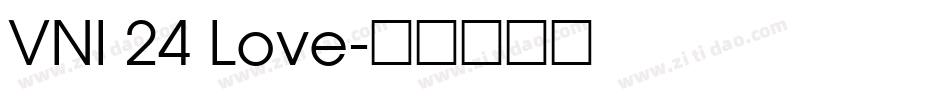 VNI 24 Love字体转换
